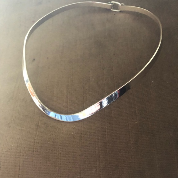 Sterling Silver? Collar Necklace - 818 $50 or $45 w/offer - Picture 2 of 2